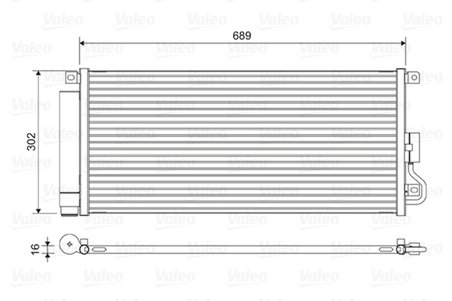 Radiator climatizare Valeo 822592