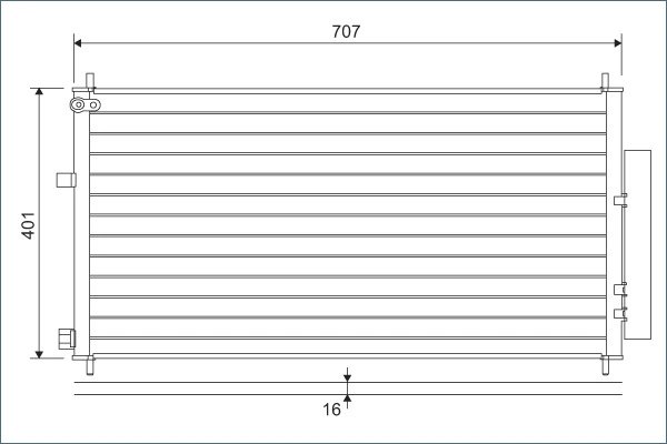 RADIATOR CLIMATIZARE VALEO 822593 - Compatibil cu HONDA