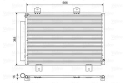 RADIATOR CLIMATIZARE VALEO 822594 - Compatibil cu HONDA