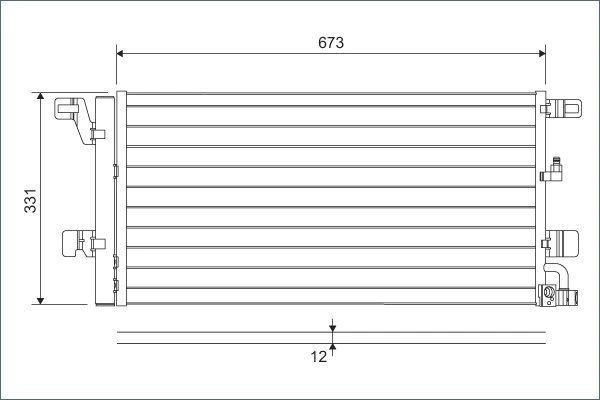 Radiator climatizare Valeo 822596