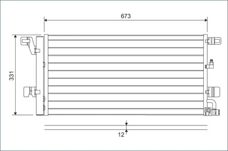 Radiator climatizare Valeo 822596