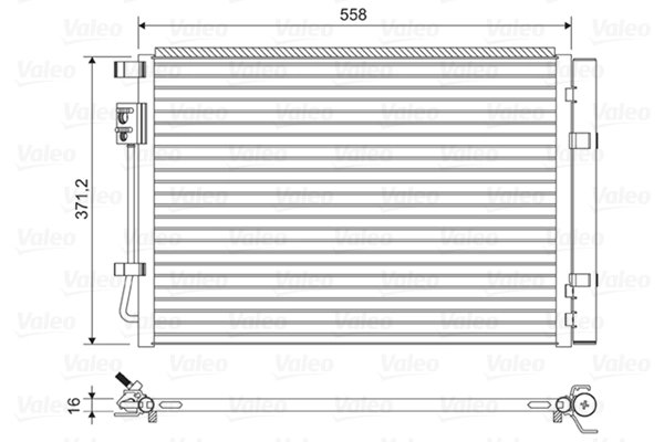 Radiator climatizare Valeo 822597