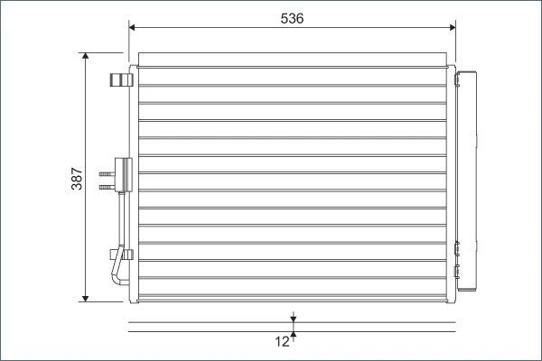 RADIATOR CLIMATIZARE VALEO 822598 - Compatibil cu HYUNDAI, KIA