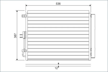 RADIATOR CLIMATIZARE VALEO 822598 - Compatibil cu HYUNDAI, KIA
