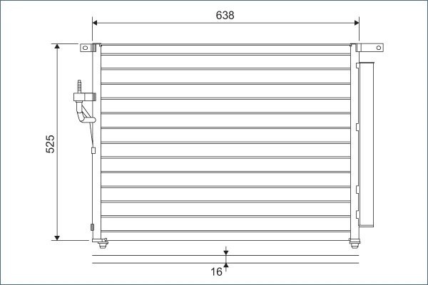 RADIATOR CLIMATIZARE VALEO 822603 - Compatibil cu FORD, FORD AUSTRALIA, MAZDA