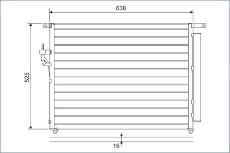 RADIATOR CLIMATIZARE VALEO 822603 - Compatibil cu FORD, FORD AUSTRALIA, MAZDA