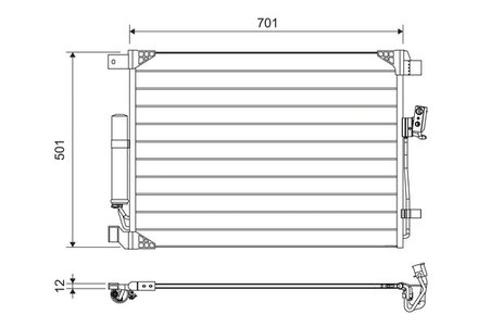 Radiator climatizare Valeo 822605