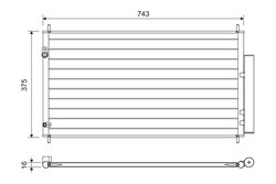 RADIATOR CLIMATIZARE VALEO 822606 - Compatibil cu HONDA