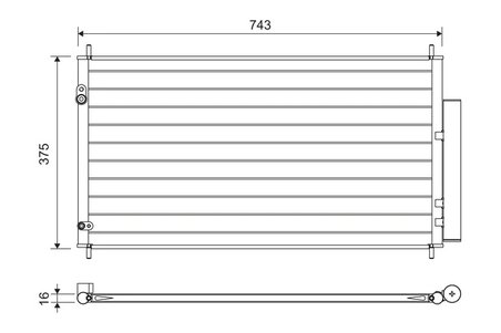 Radiator climatizare Valeo 822606