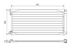 RADIATOR CLIMATIZARE VALEO 822607 - Compatibil cu TOYOTA