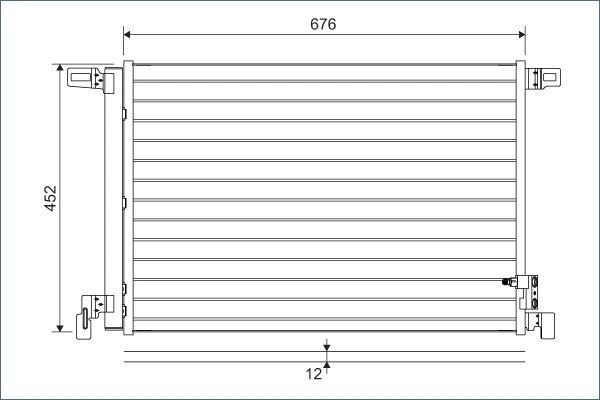 Radiator climatizare Valeo 822609