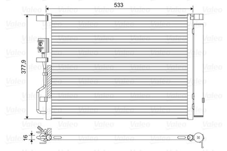 RADIATOR CLIMATIZARE VALEO 822612 - Compatibil cu HYUNDAI, KIA