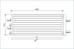 RADIATOR CLIMATIZARE VALEO 822615 - Compatibil cu BMW, BMW (BRILLIANCE), MINI, VOLVO