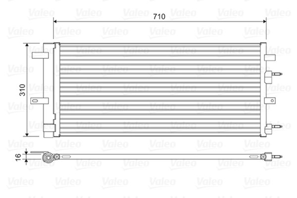 RADIATOR CLIMATIZARE VALEO 822618 - Compatibil cu FORD, FORD USA
