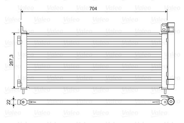 Radiator climatizare Valeo 822619