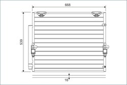 RADIATOR CLIMATIZARE VALEO 822621 - Compatibil cu LEXUS, TOYOTA
