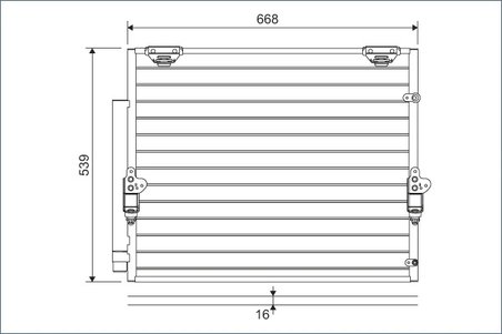 RADIATOR CLIMATIZARE VALEO 822621 - Compatibil cu LEXUS, TOYOTA
