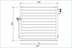 RADIATOR CLIMATIZARE VALEO 822623 - Compatibil cu MERCEDES-BENZ