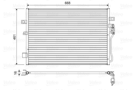 Radiator climatizare Valeo 822625