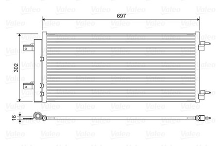 Radiator climatizare Valeo 822626