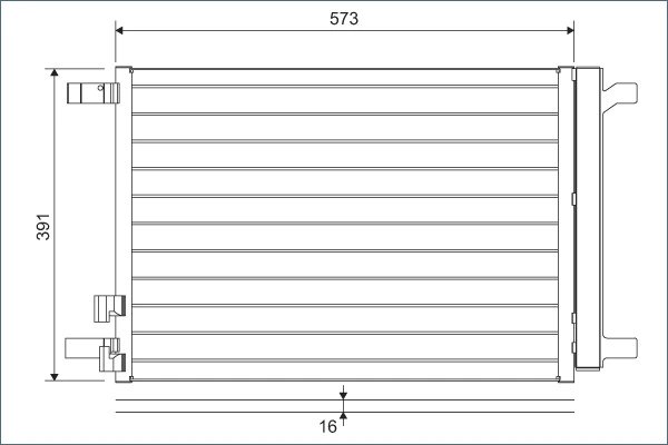Radiator climatizare Valeo 822635