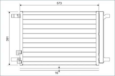 Radiator climatizare Valeo 822635
