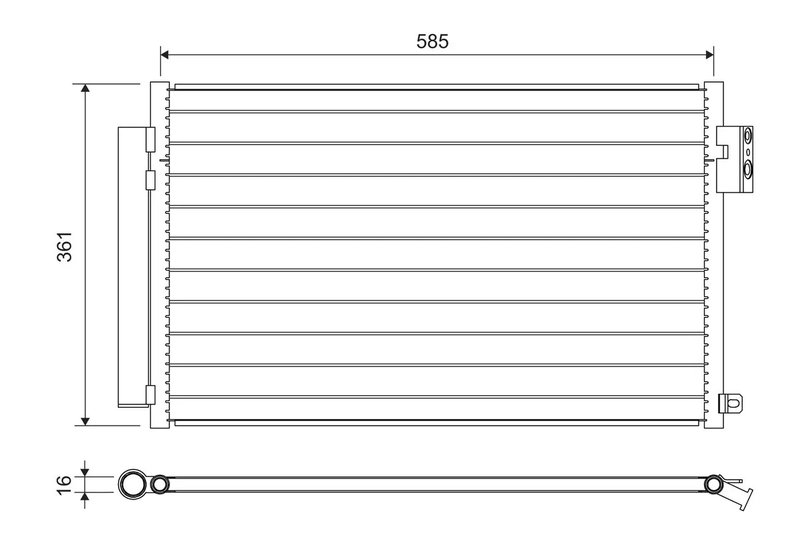 Radiator climatizare Valeo 822641