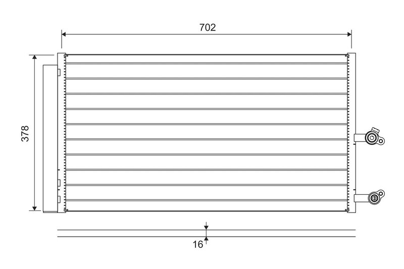 Radiator climatizare Valeo 822645