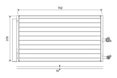 Radiator climatizare Valeo 822645