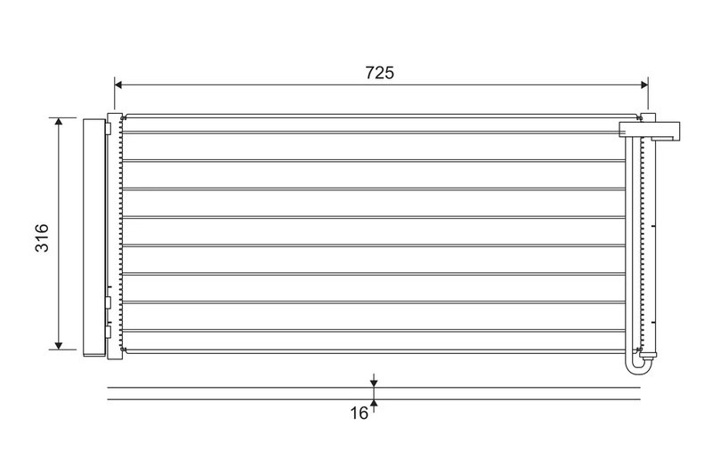Radiator climatizare Valeo 822652