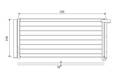 Radiator climatizare Valeo 822652