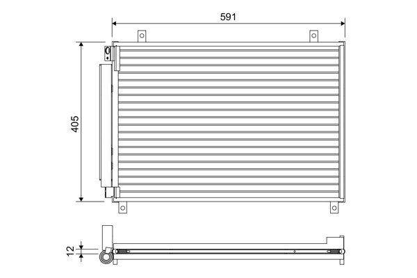RADIATOR CLIMATIZARE VALEO 822656 - Compatibil cu SUZUKI