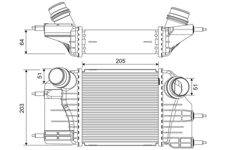 Intercooler Valeo 822908