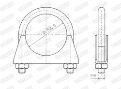 Colier esapament Walker 82309