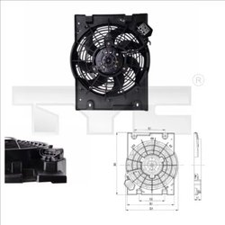 Ventilator radiator racire TYC 825-0014