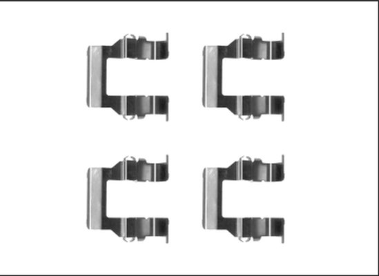 SET ACCESORII PLACUTE FRANA TEXTAR 82540000 - Compatibil cu MITSUBISHI