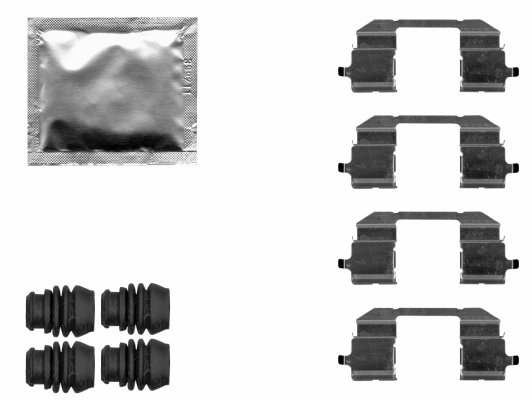 SET ACCESORII PLACUTE FRANA TEXTAR 82548800 - Compatibil cu HONDA, HONDA (GAC)