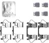 SET ACCESORII PLACUTE FRANA TEXTAR 82555300 - Compatibil cu OPEL, VAUXHALL