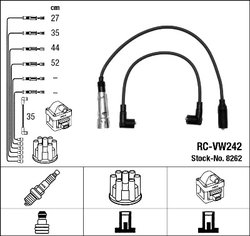 FISE BUJII NGK 8262 - Compatibil cu AUDI