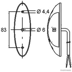 LUMINCA DE CLARIFICARE HERTH+BUSS ELPARTS 82710354 - Piesa auto compatibila cu mai multe marci