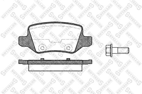 Set placute frana Stellox 829 000-SX