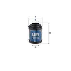 FILTRU SISTEM HIDRAULIC PRIMAR UFI 83.061.00 - Piesa auto compatibila cu mai multe marci