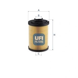 FILTRU SISTEM HIDRAULIC PRIMAR UFI 83.075.00 - Piesa auto compatibila cu mai multe marci