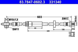 FURTUN FRANA ATE 83.7847-0602.3 - Compatibil cu VW
