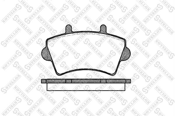 Set placute frana Stellox 830 000-SX