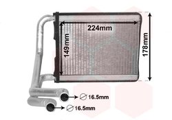 SCHIMBATOR CALDURA INCALZIRE HABITACLU VAN WEZEL 83006222 - Compatibil cu KIA