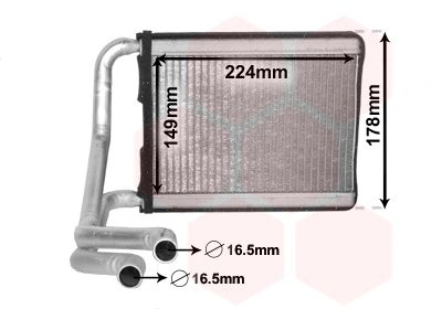 Schimbator caldura incalzire habitaclu Van Wezel 83006222