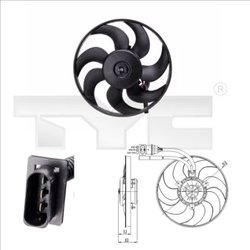 VENTILATOR RADIATOR RACIRE TYC 831-0009 - Compatibil cu SEAT, VW