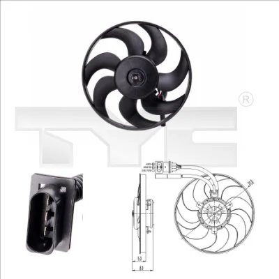 Ventilator radiator racire TYC 831-0009