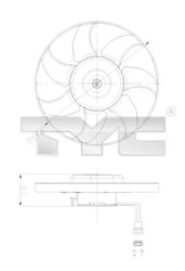Ventilator radiator racire TYC 837-0025
